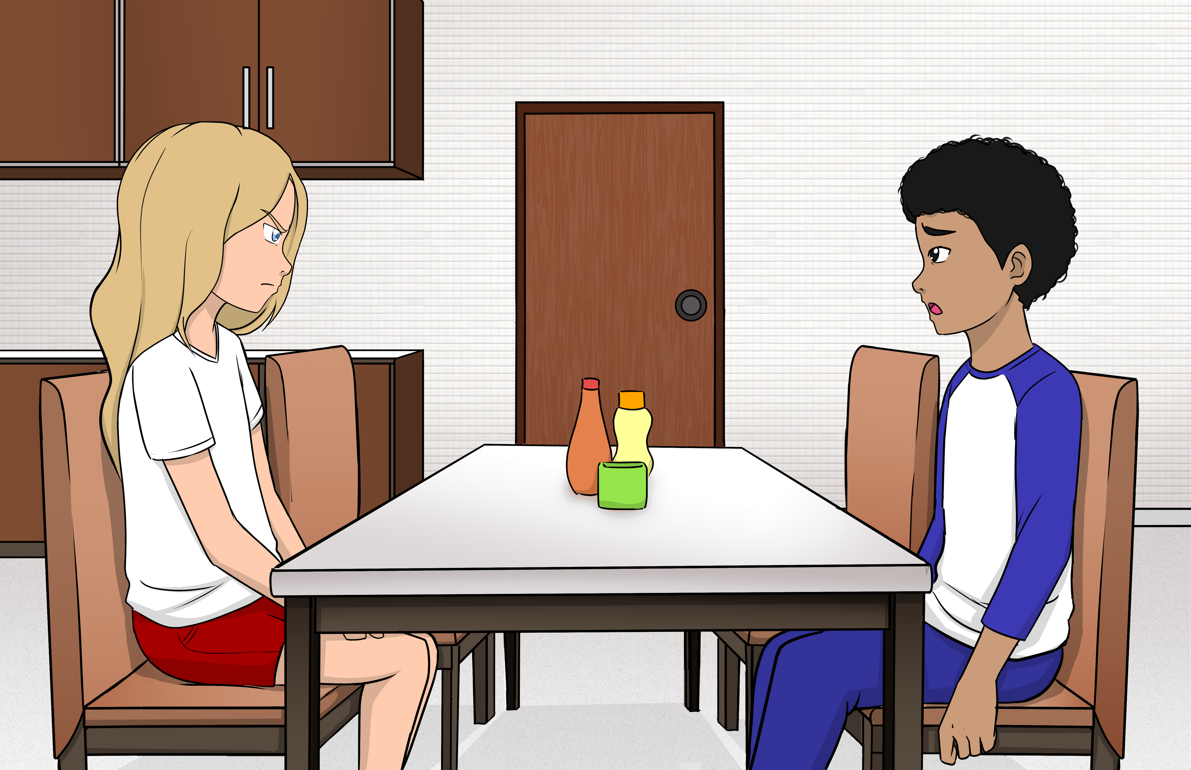 Load video: Veronica chews Ted out when he comes to try to hash out their differences.